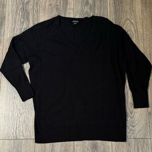 Torrid Deep Black V-Neck Sweater